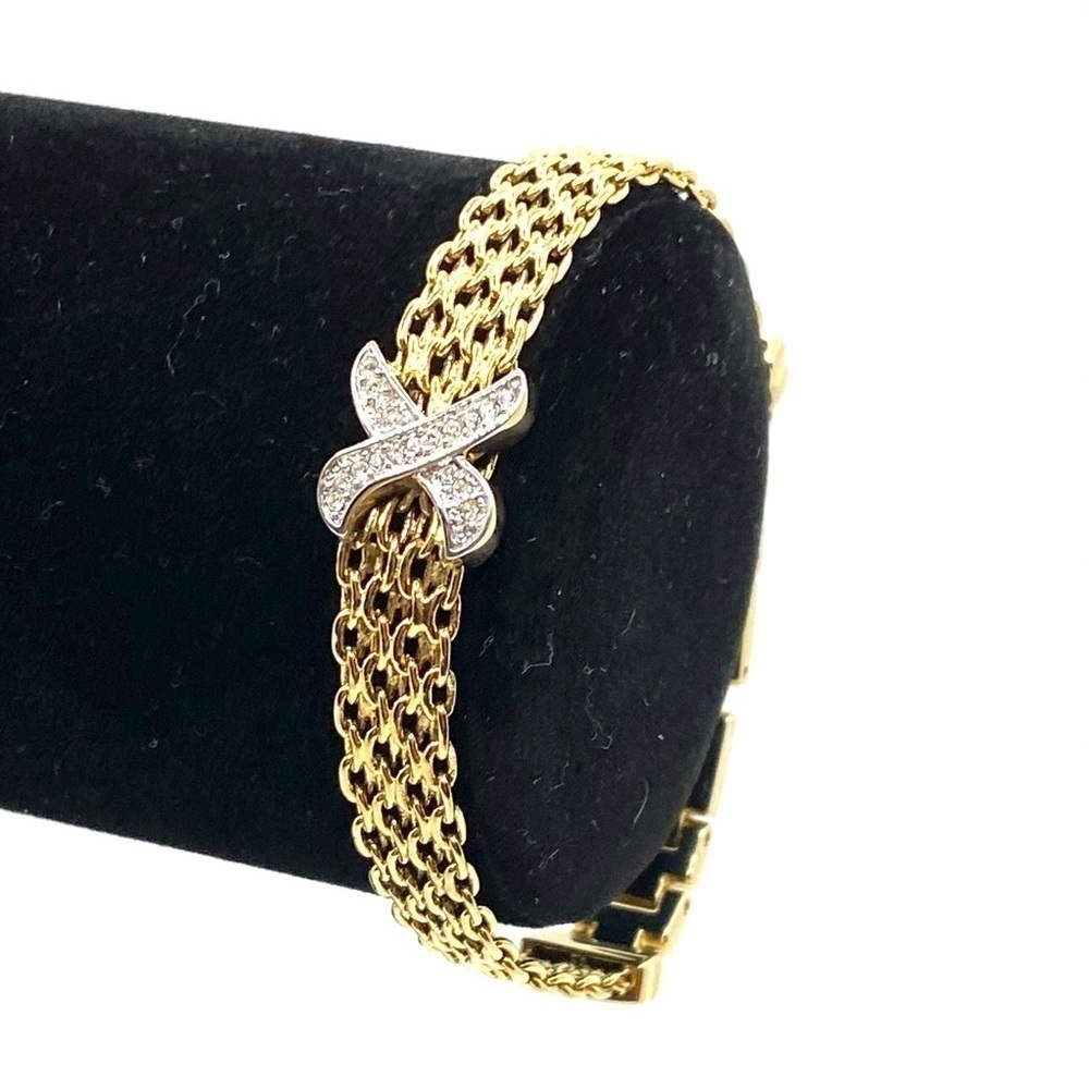 Vintage Bracelet Gold Tone 7” Jewelry